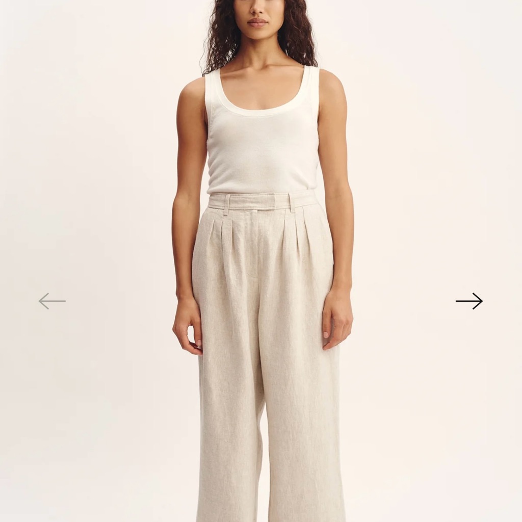 Posse Ivory Trousers With Minimalistic Design